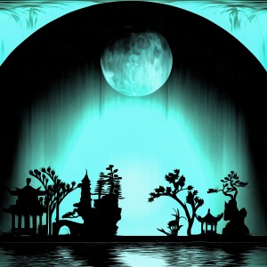 Asia Night Silhouettes